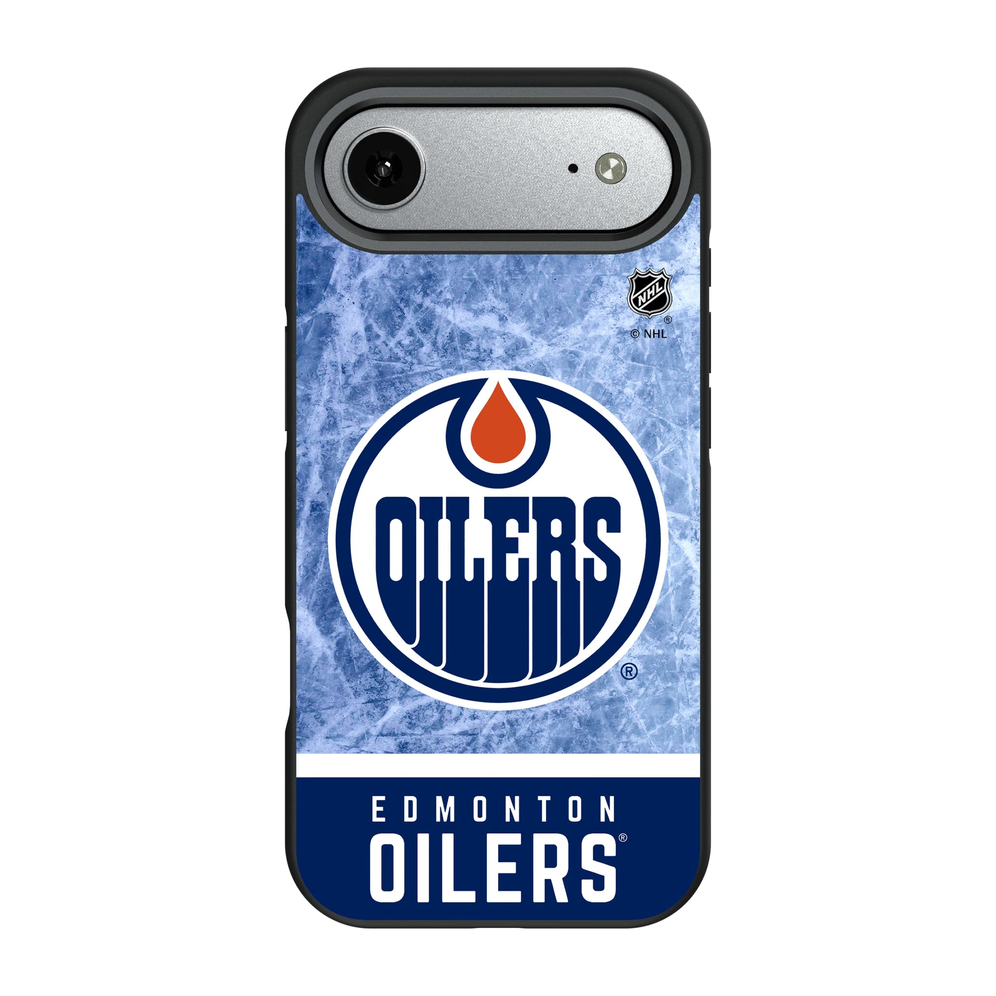Edmonton Oilers Ice Wordmark Bump Phone Case 9
