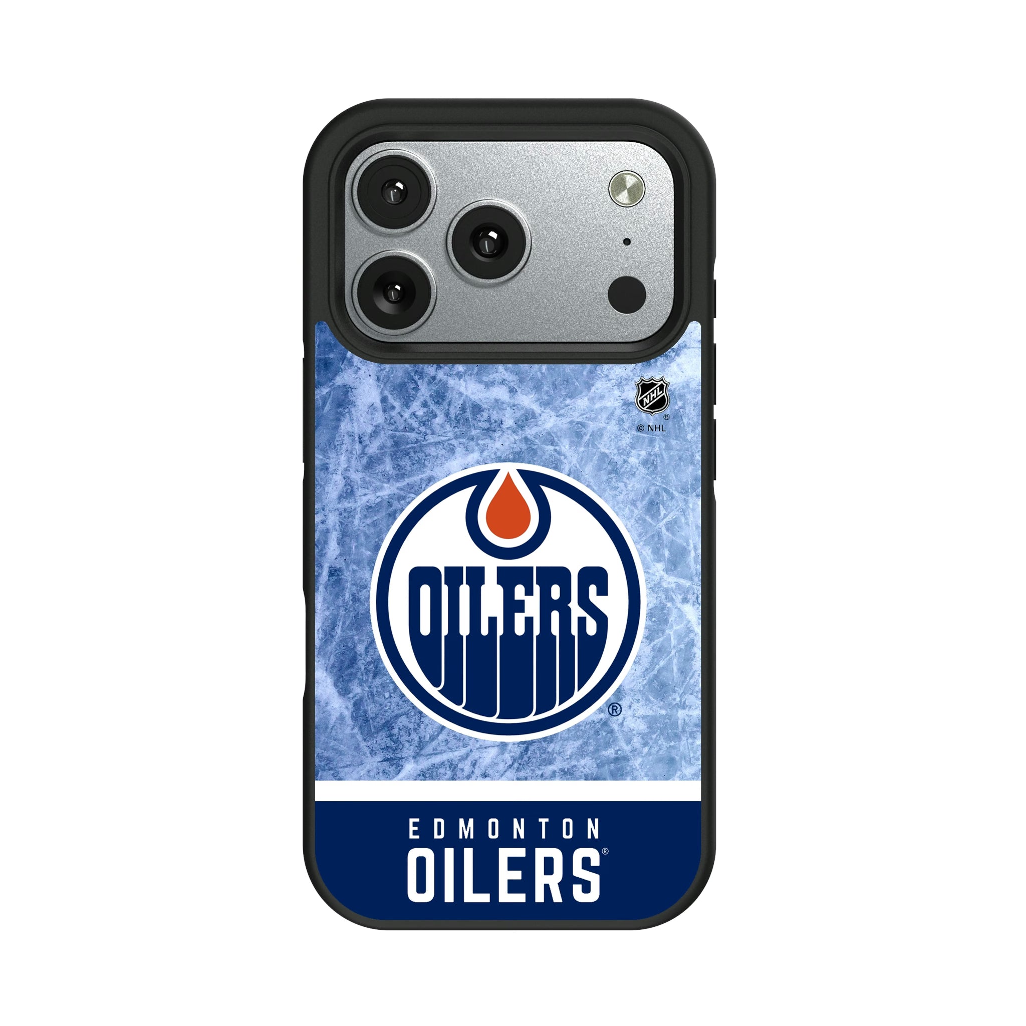 Edmonton Oilers Ice Wordmark Bump Phone Case 10