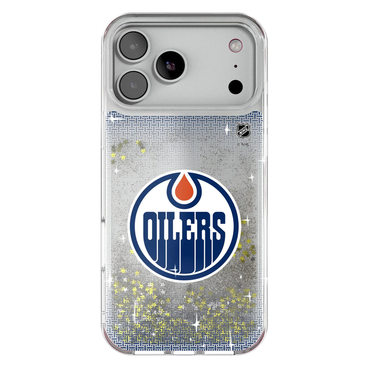 Edmonton Oilers Linen Glitter Phone Case 19