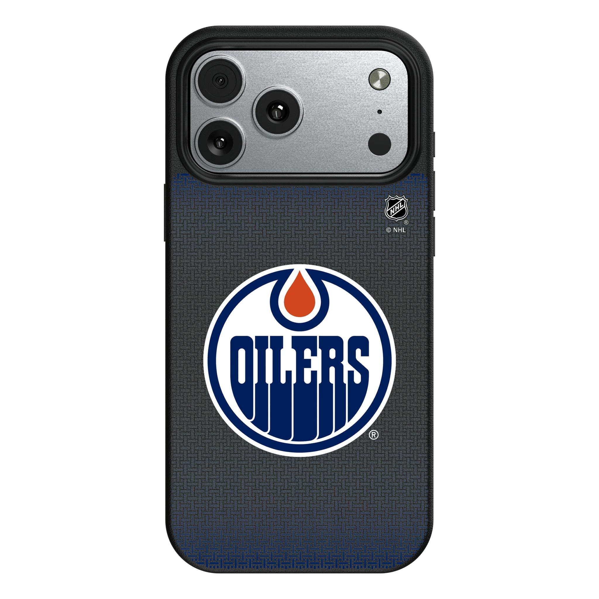 Edmonton Oilers Linen MagSafe Compatible Phone Case for Apple iPhone 10