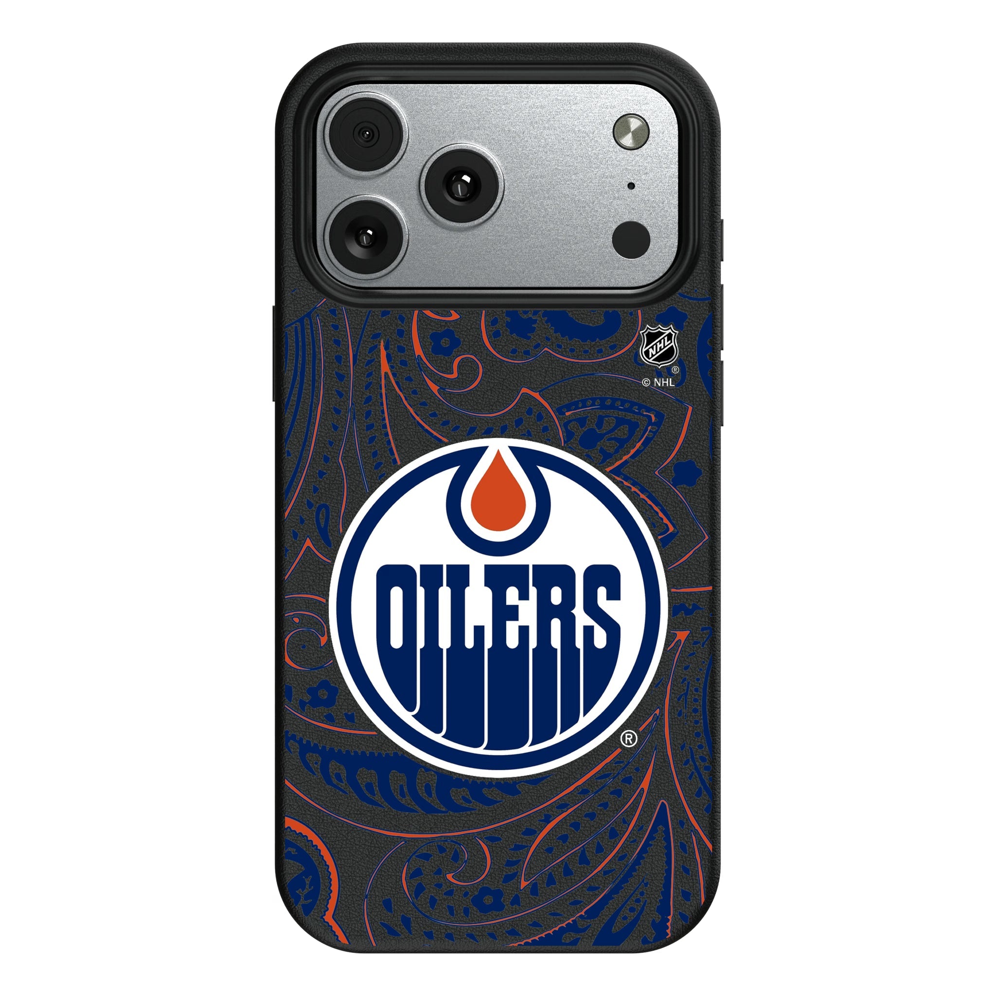 Edmonton Oilers Paisley MagSafe Compatible Phone Case for Apple iPhone 9