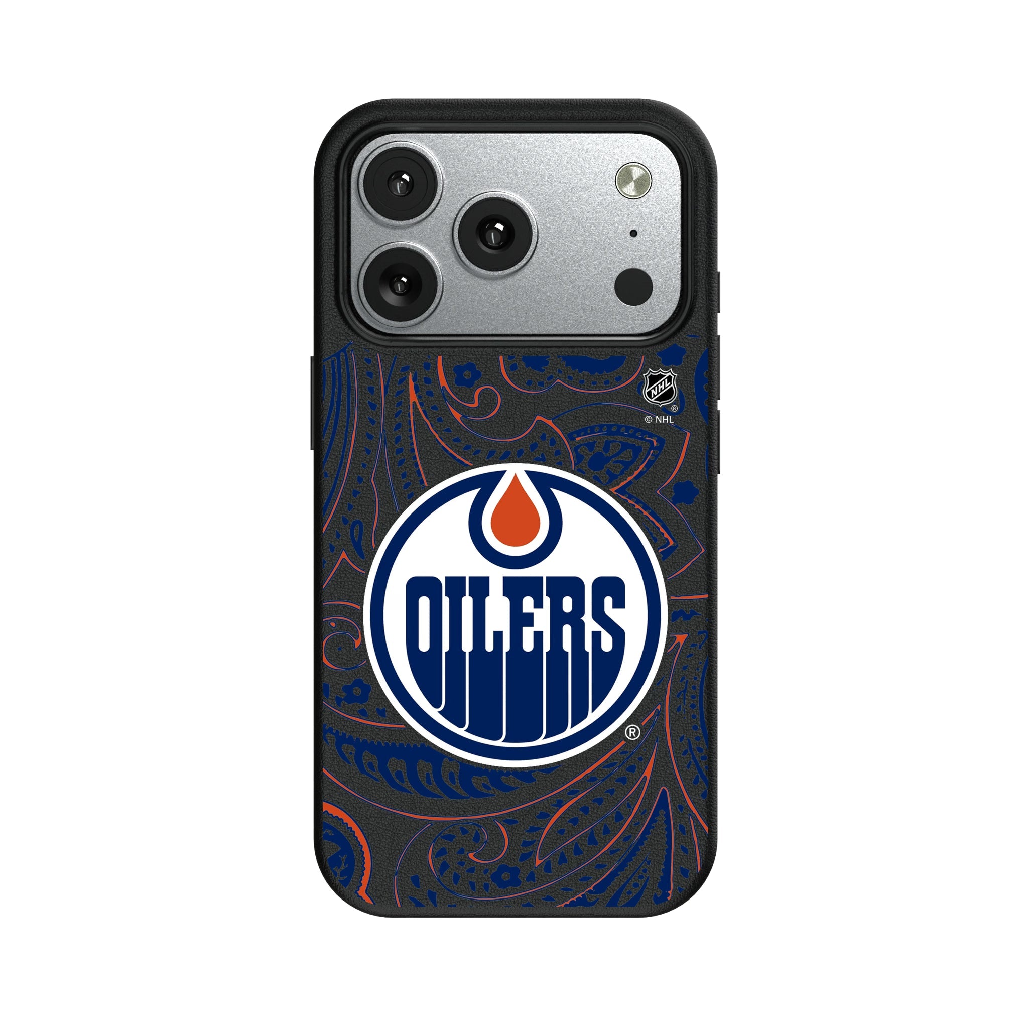 Edmonton Oilers Paisley MagSafe Compatible Phone Case for Apple iPhone 8