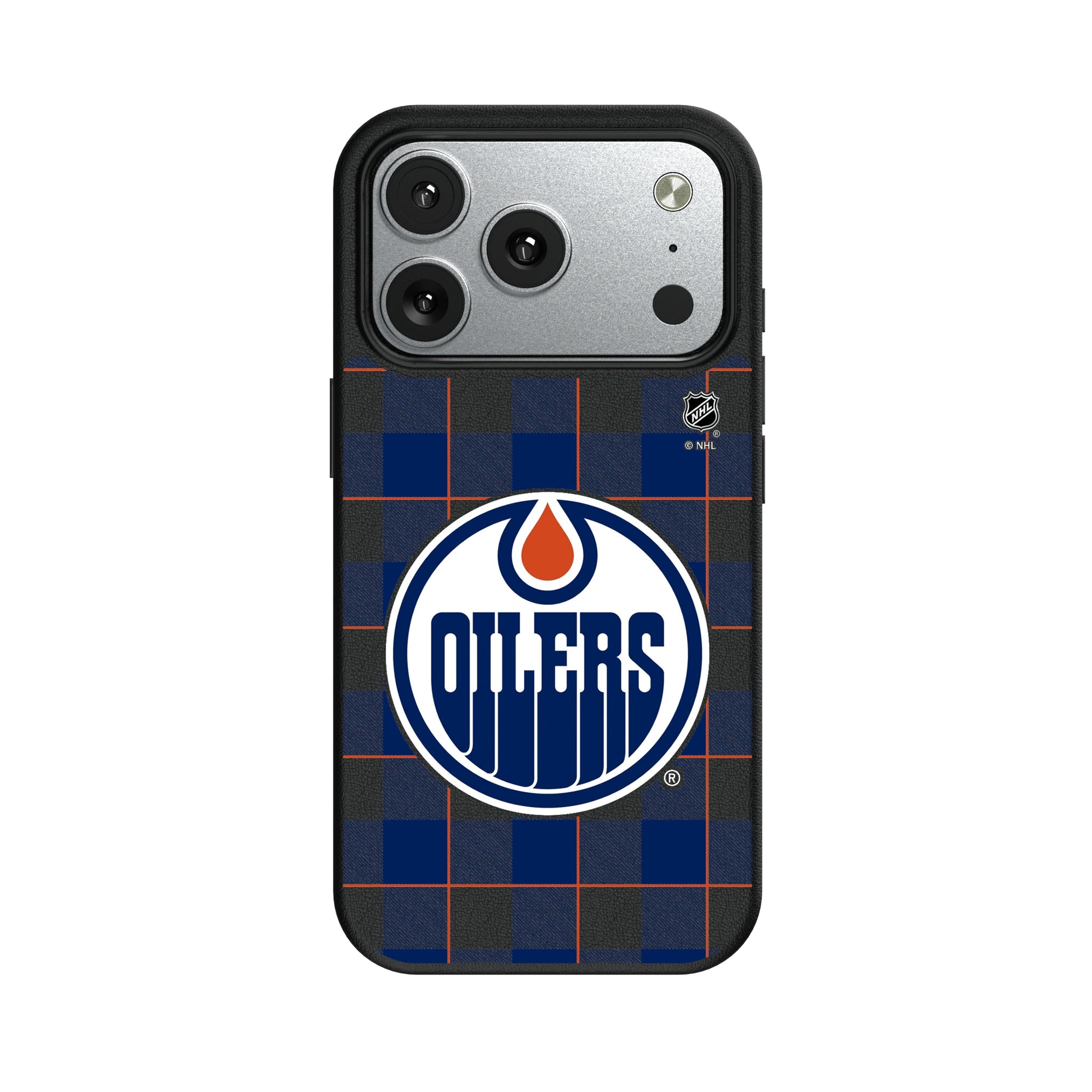 Edmonton Oilers Plaid MagSafe Compatible Phone Case for Apple iPhone 8