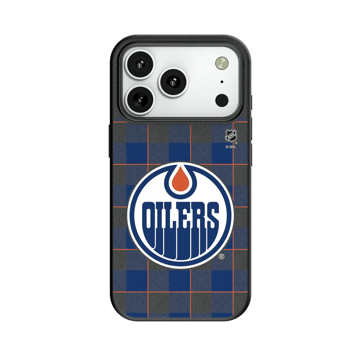 Edmonton Oilers Plaid MagSafe Compatible Phone Case for Apple iPhone 11