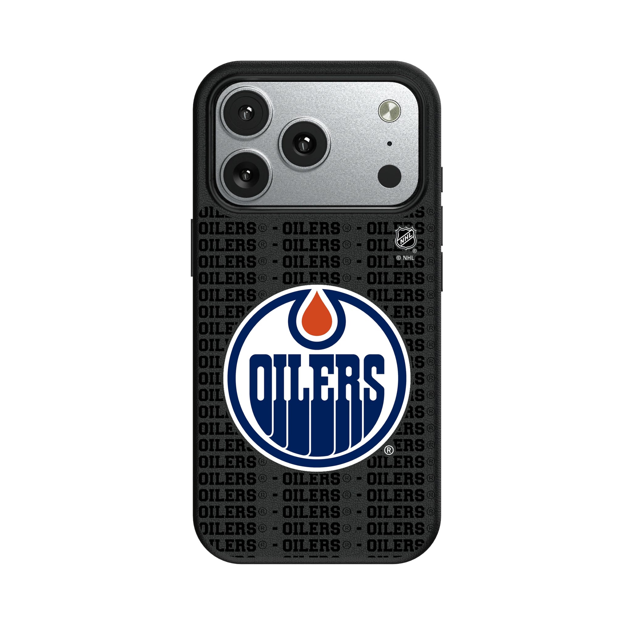 Edmonton Oilers Text Backdrop MagSafe Compatible Phone Case for Apple iPhone 9