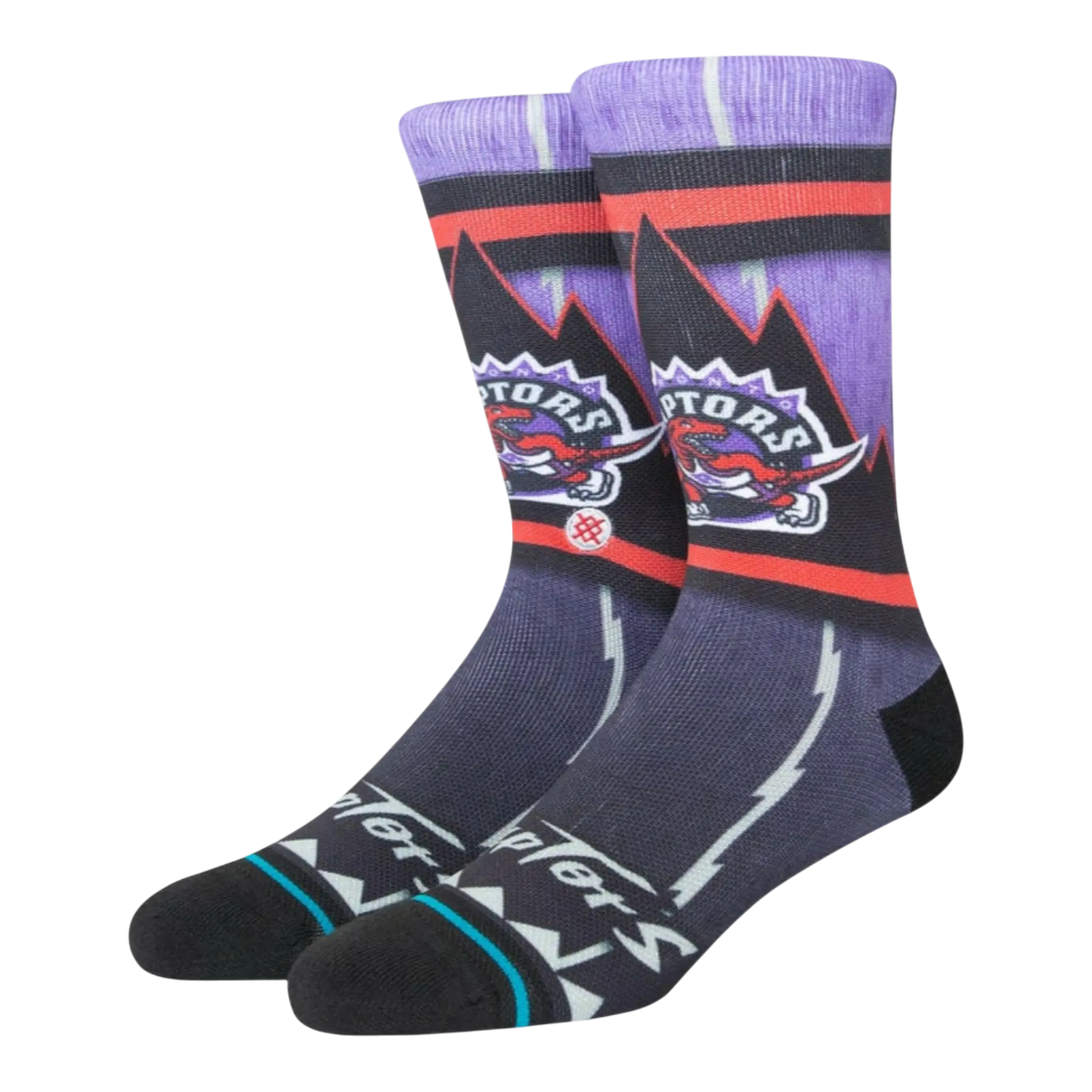 Stance Toronto Raptors Fader Men Crew Socks Purple 1