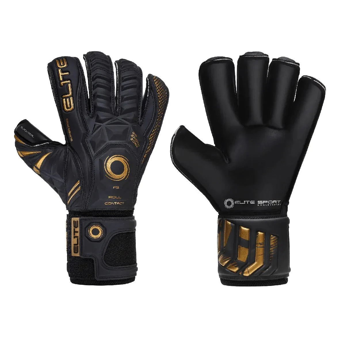 Elite Sport Black Real Goalkeeper Gloves 1