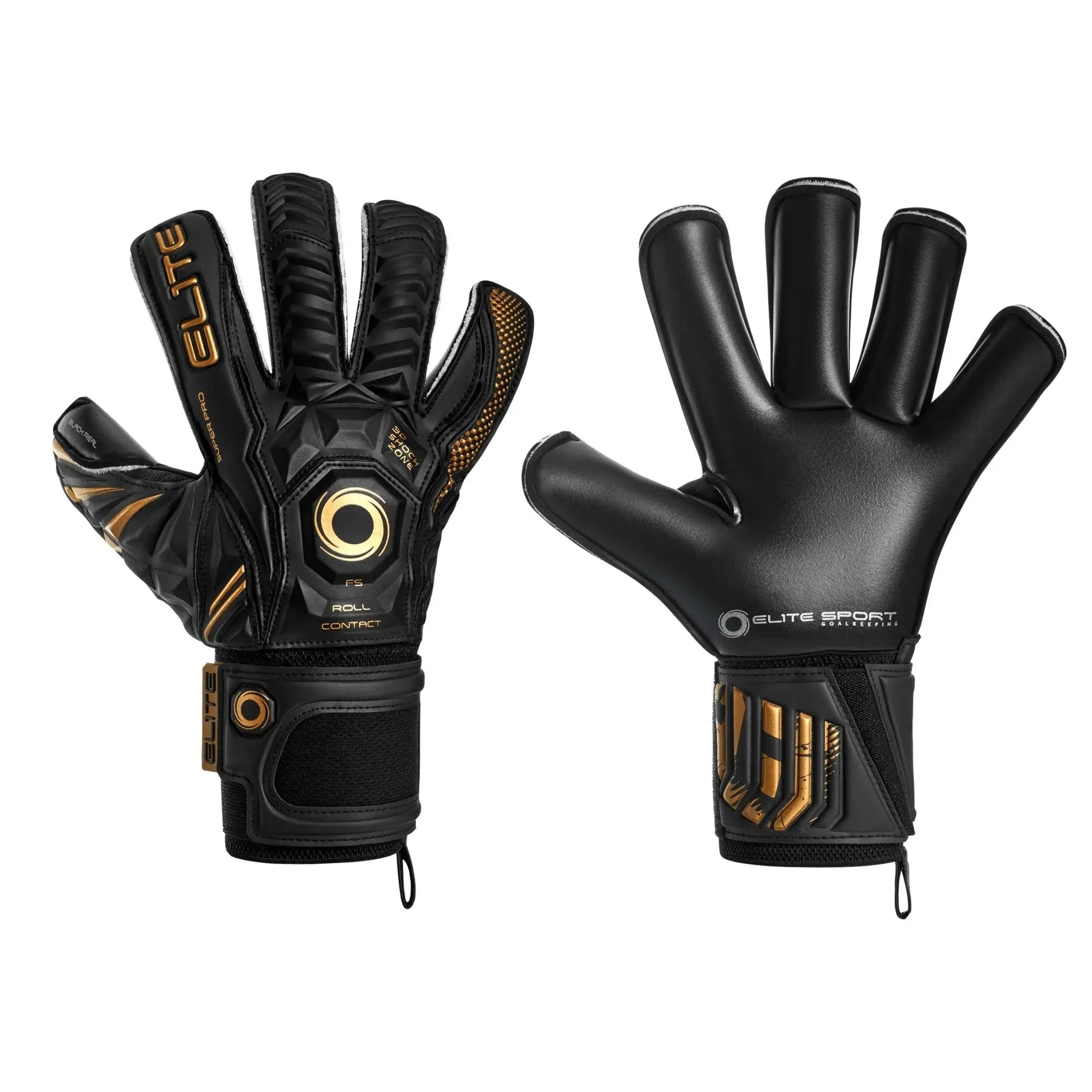 Elite Sport Black Real Goalkeeper Gloves 1