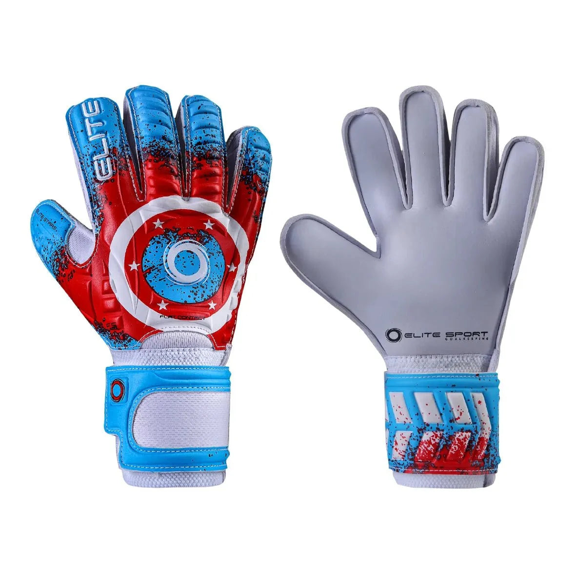 Elite Sport Stars Youth Goalkeeper Gloves - Red-White-Blue 1