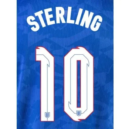 England 2020/22 Away Sterling #10 Jersey Name Set 1