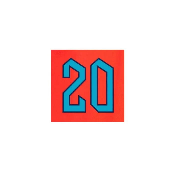 England 2022-23 Away Foden #20 Jersey Name Set 2