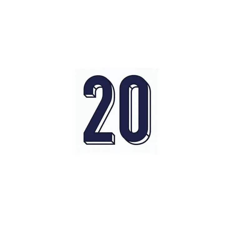 England 2024/25 Home Foden #20 Jersey Name Set 2