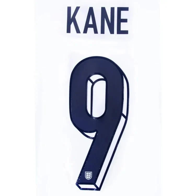 England 2024/25 Home Kane #9 Jersey Name Set 1