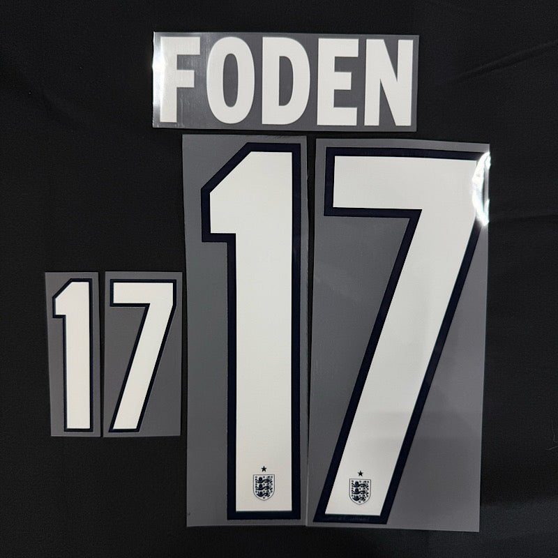 England 2026- Away FODEN #17 Official Name Set 1
