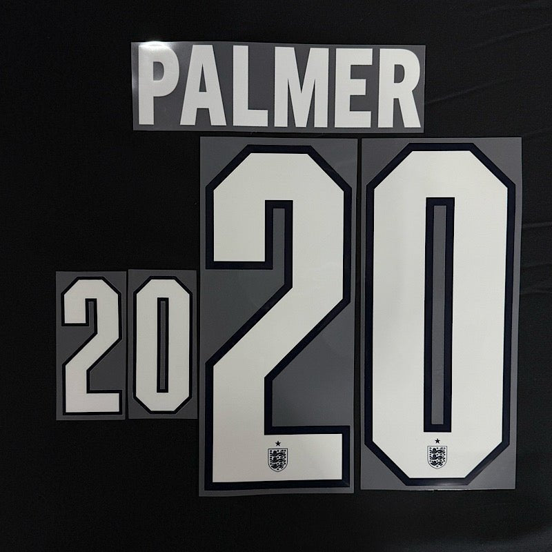 England 2026- Away PALMER #20 Official Name Set 1
