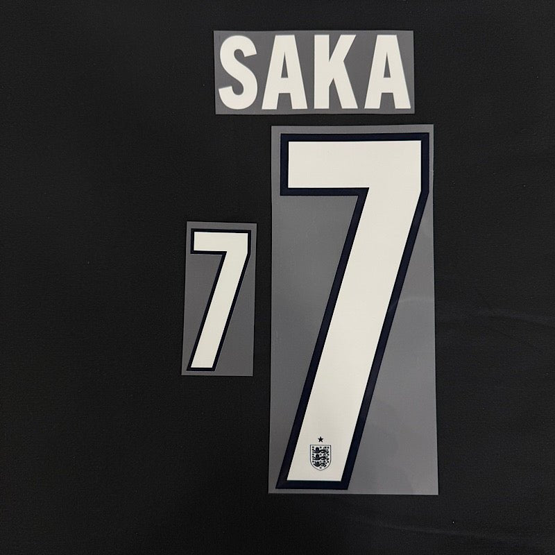 England 2026- Away SAKA #7 Official Name Set 1