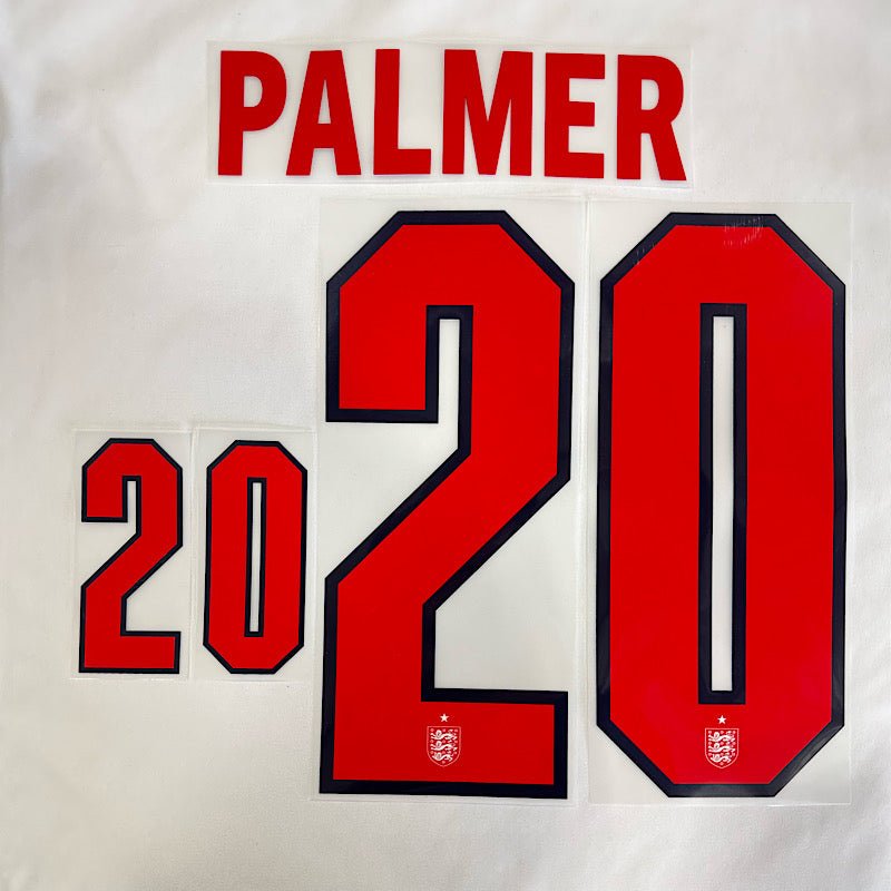 England 2026- Home PALMER #20 Official Name Set 1