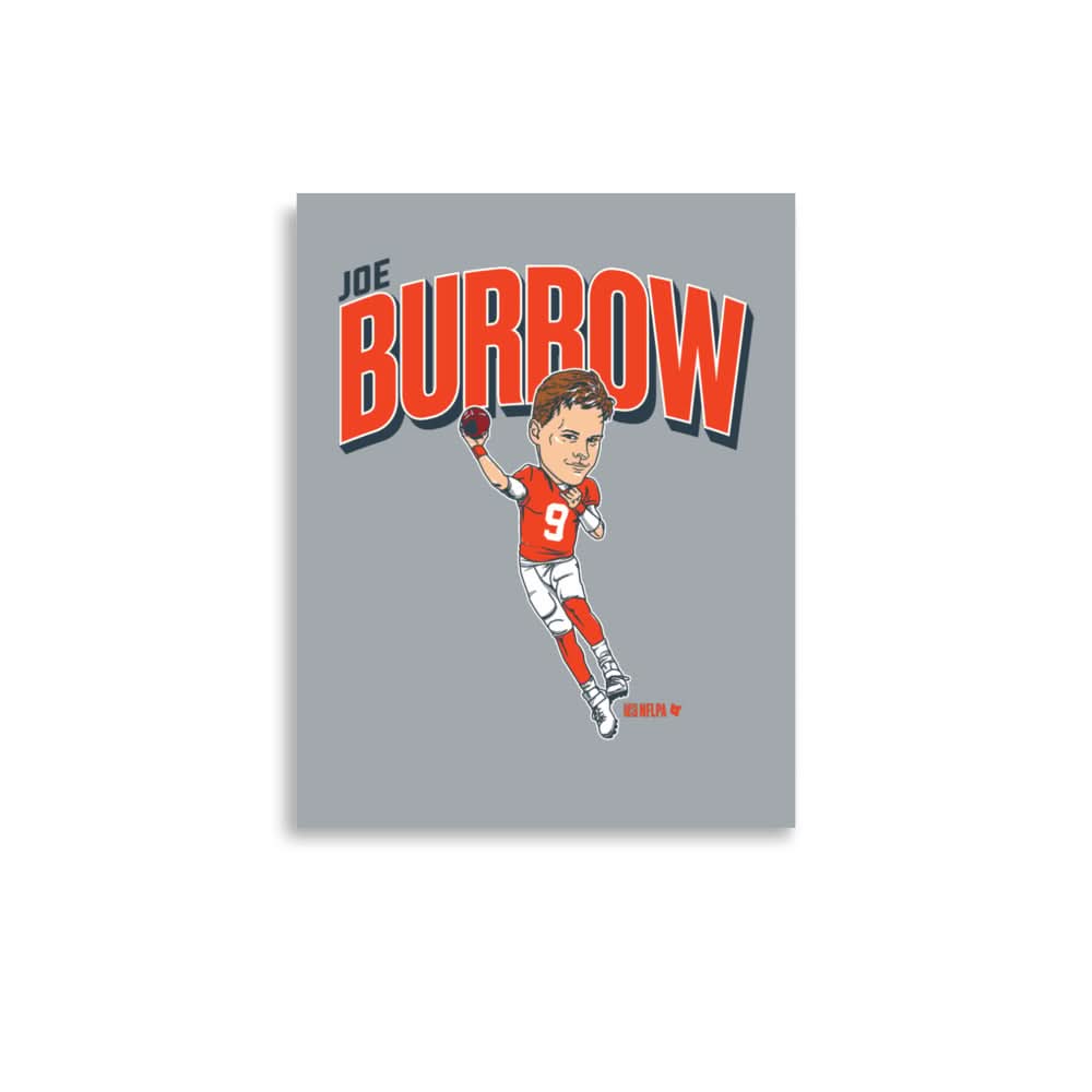 Joe Burrow: Caricature Art Print 1