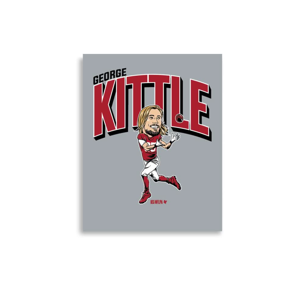 George Kittle: Caricature Art Print 1