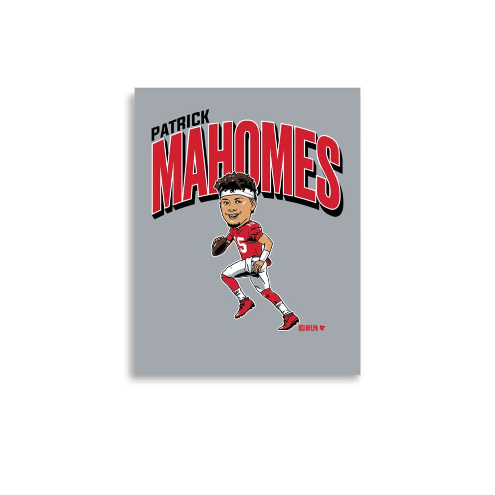 Patrick Mahomes: Caricature Art Print 1