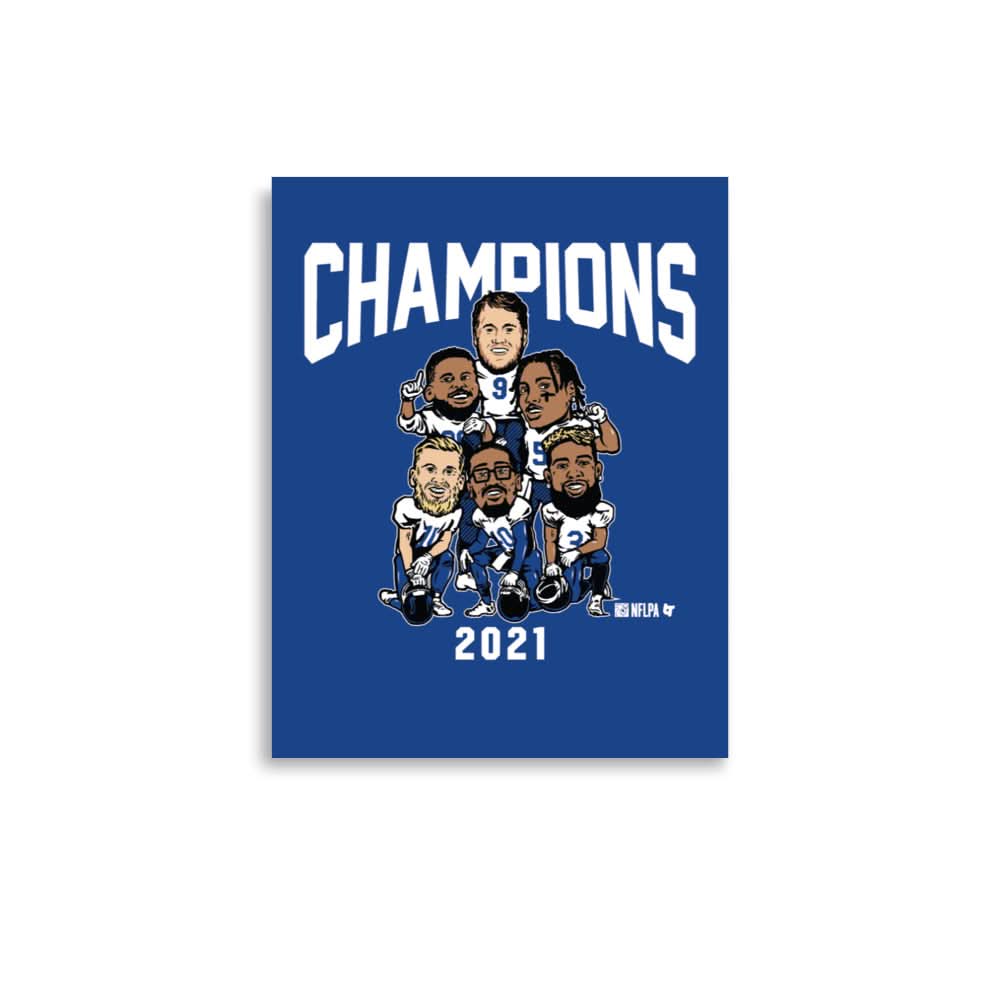 Los Angeles Champs Caricatures Art Print 1