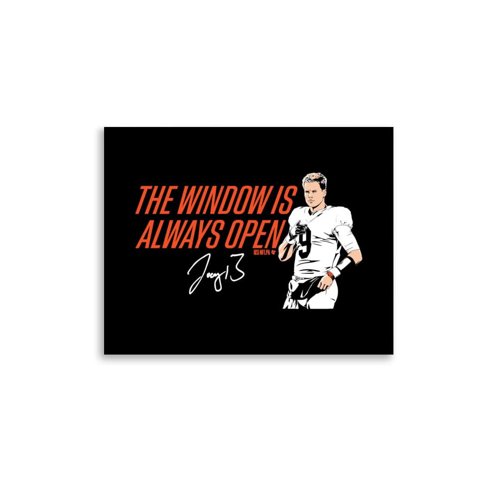 Joe Burrow: The Window Is Always Open Art Print 1
