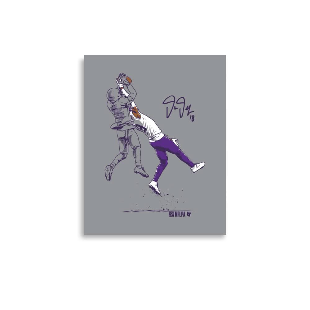 Justin Jefferson: The Catch Art Print 1