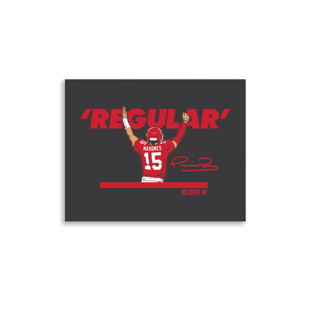 Patrick Mahomes: Regular Quarterback Art Print 1