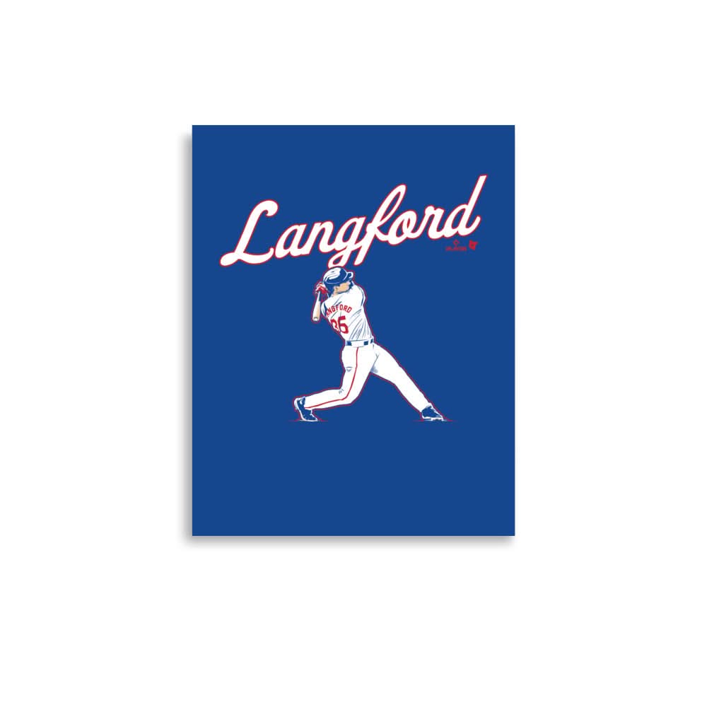 Wyatt Langford: Slugger Swing Art Print 3