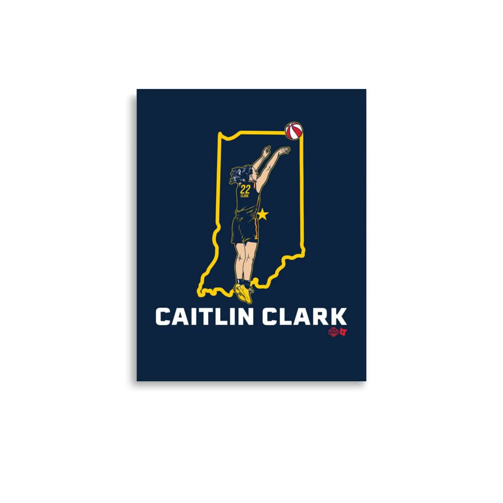 Caitlin Clark: State Star - Indiana Art Print 1
