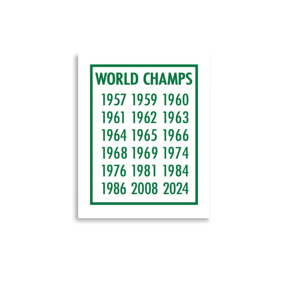 Boston Basketball: 18-Time World Champions Print 1