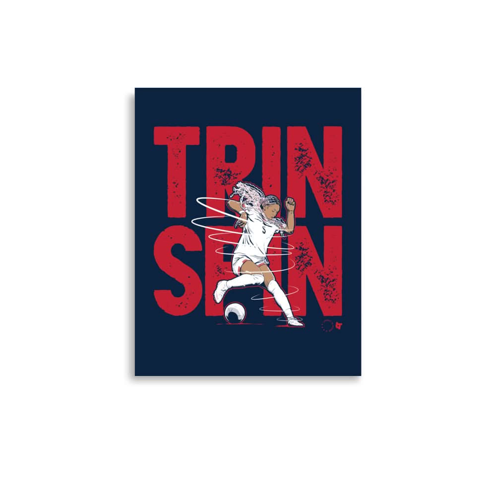 Trinity Rodman: Trin Spin Art Print 1