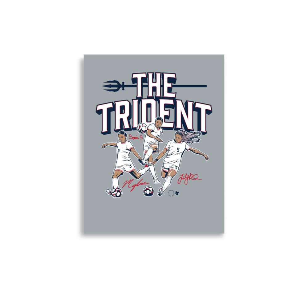 Mallory Swanson, Sophia Smith, & Trinity Rodman: The Trident Art Print 1