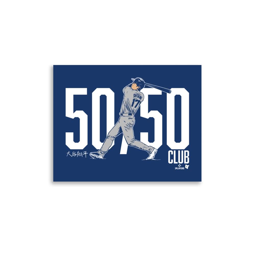 Shohei Ohtani: 50/50 Club Art Print 1