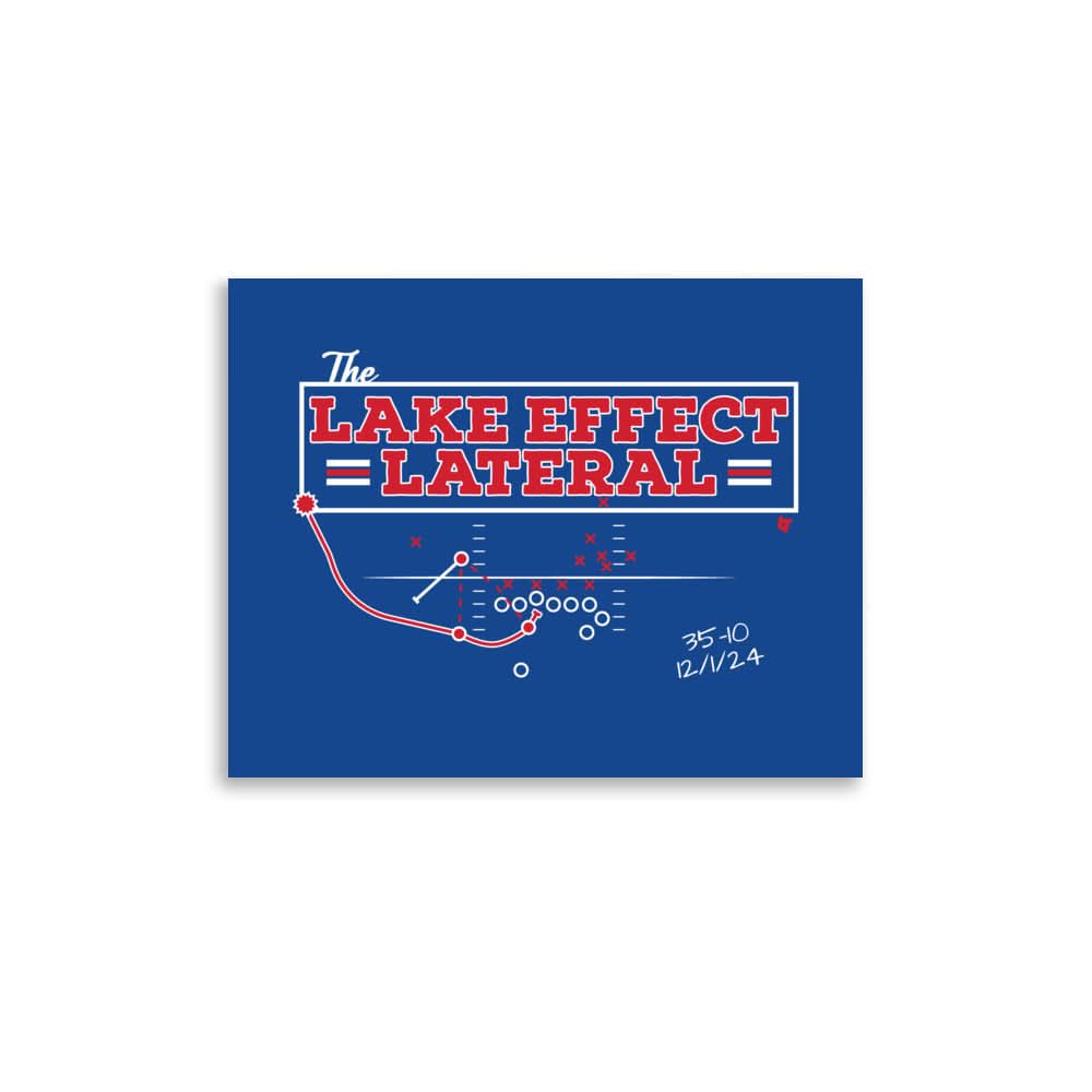 Buffalo Football: The Lake Effect Lateral Art Print 1