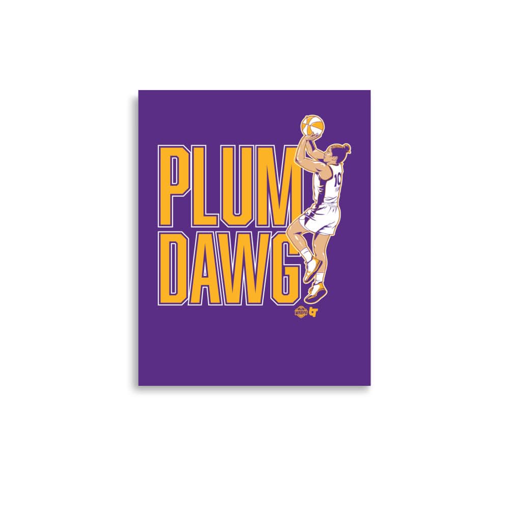 Kelsey Plum: LA Plum Dawg Art Print 1