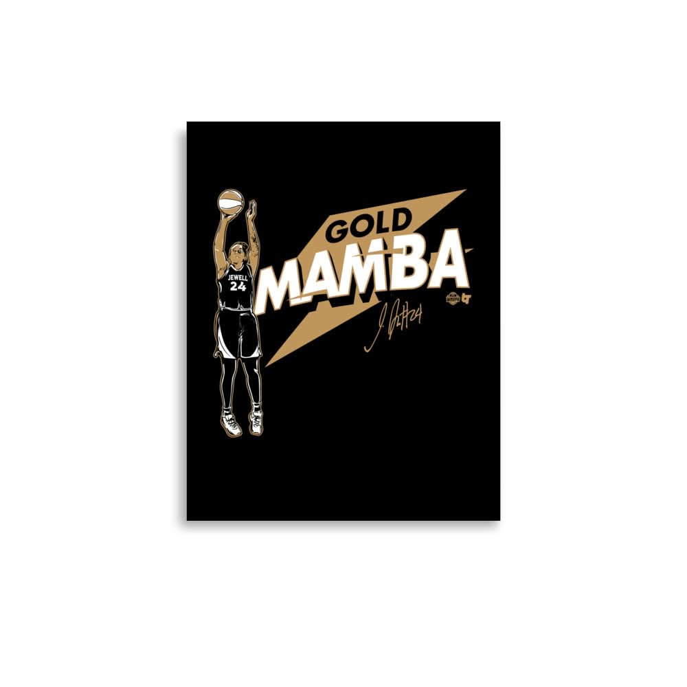 Jewell Loyd: Vegas Gold Mamba Art Print 1