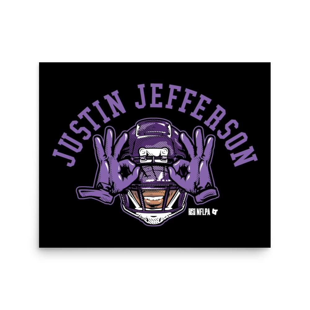 Justin Jefferson: The Griddy Art Print 2