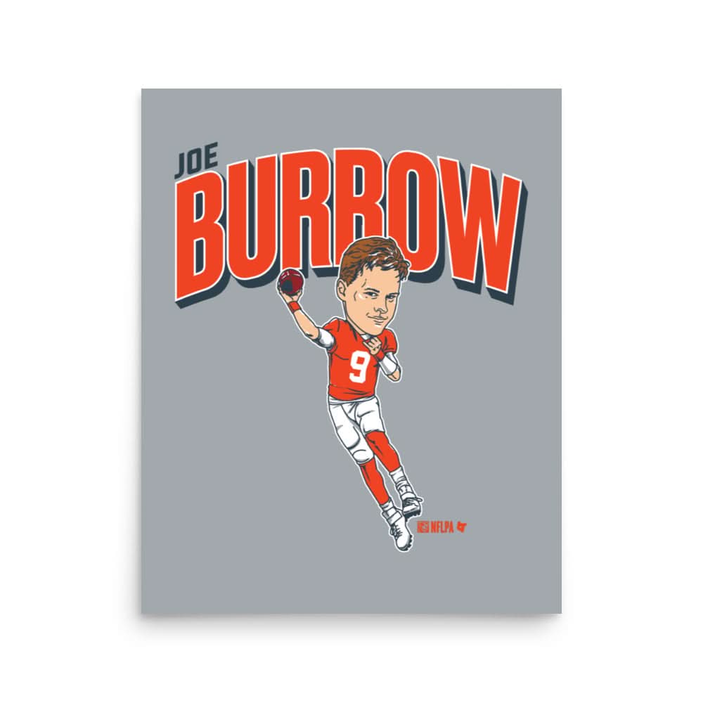Joe Burrow: Caricature Art Print 2