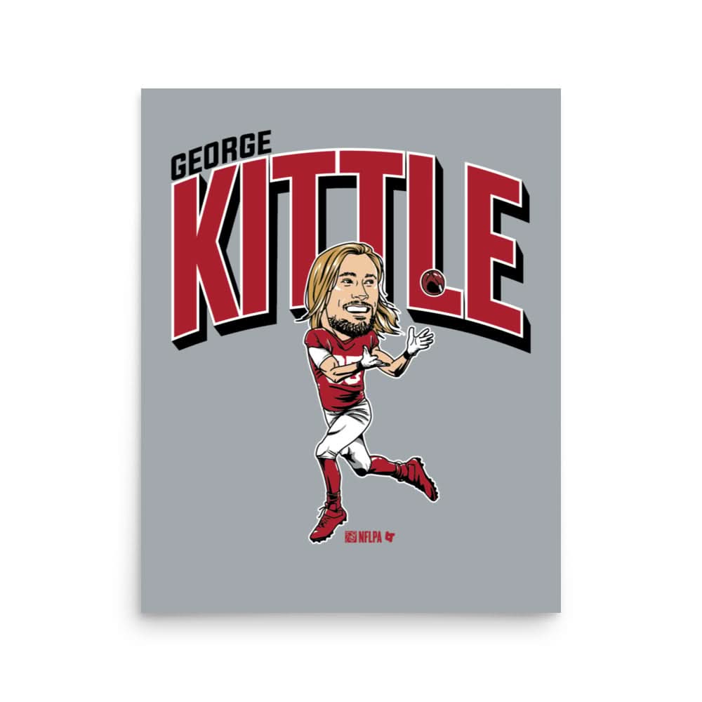 George Kittle: Caricature Art Print 2