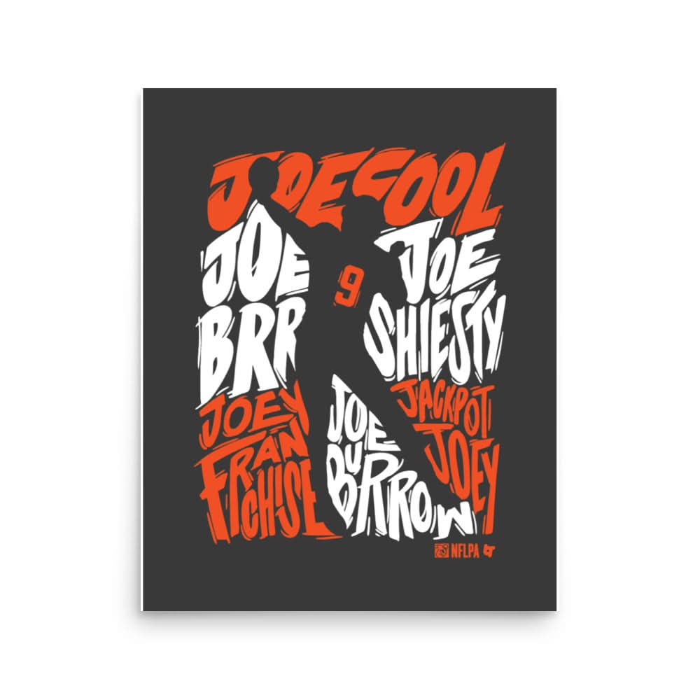 Joe Burrow Nicknames Art Print 2