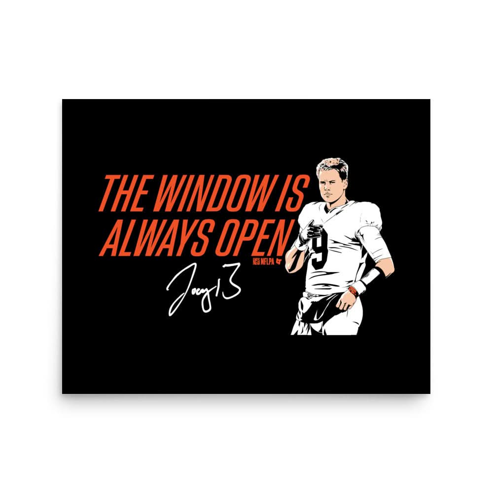 Joe Burrow: The Window Is Always Open Art Print 2