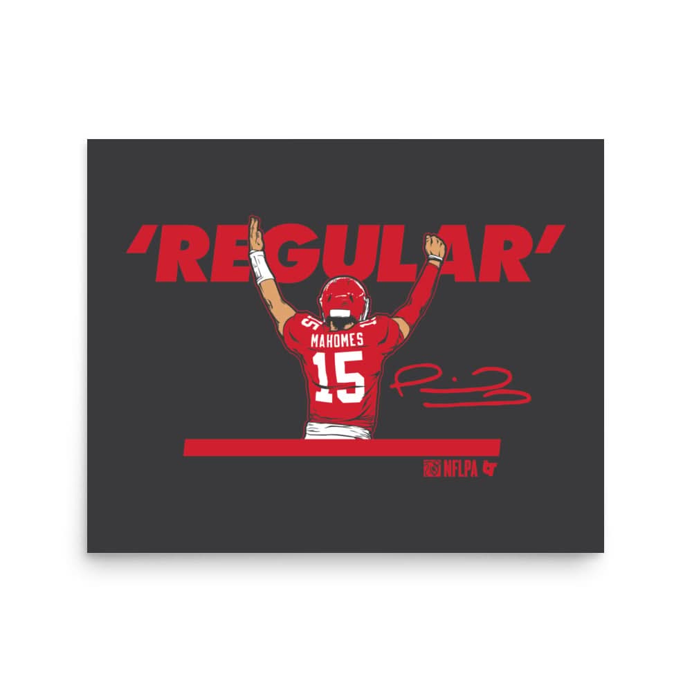 Patrick Mahomes: Regular Quarterback Art Print 2