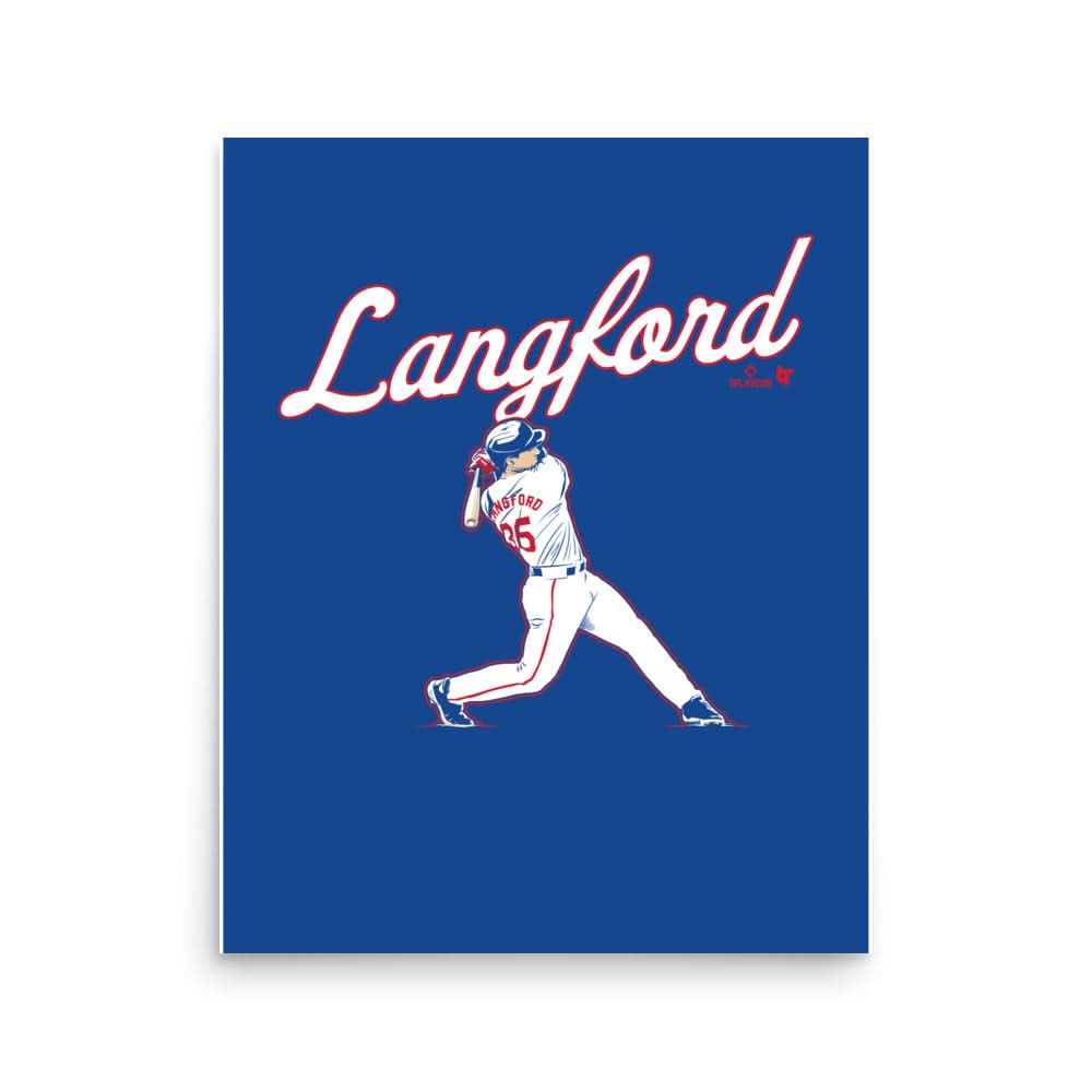 Wyatt Langford: Slugger Swing Art Print 2