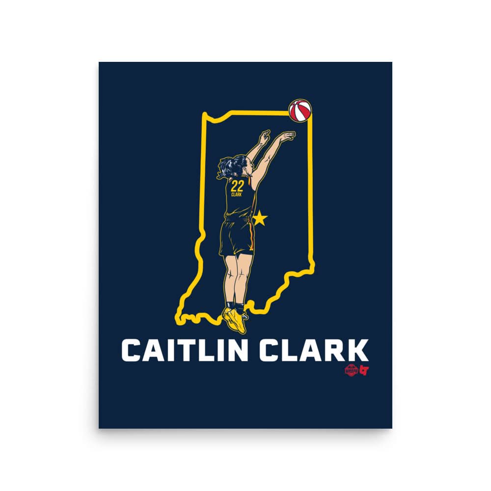 Caitlin Clark: State Star - Indiana Art Print 2