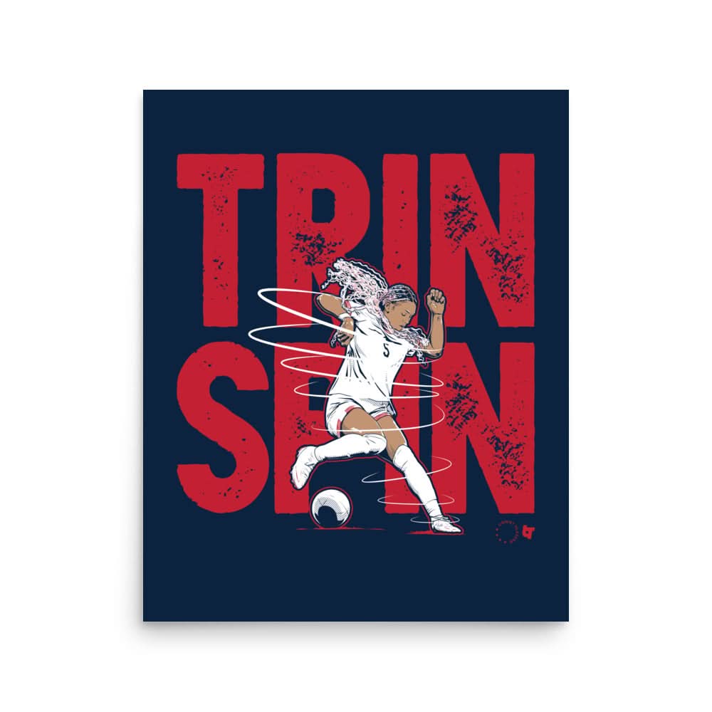 Trinity Rodman: Trin Spin Art Print 2
