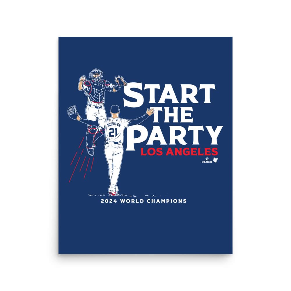 Walker Buehler & Will Smith: Start the Party Los Angeles Art Print 2