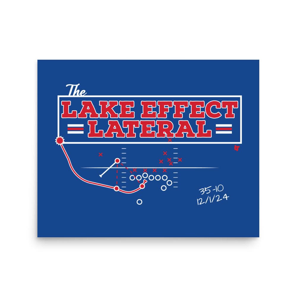 Buffalo Football: The Lake Effect Lateral Art Print 2