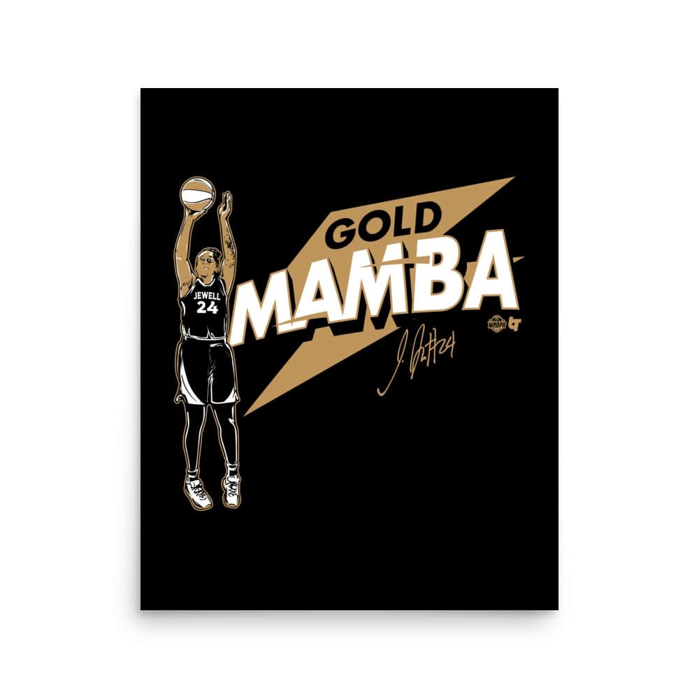 Jewell Loyd: Vegas Gold Mamba Art Print 2