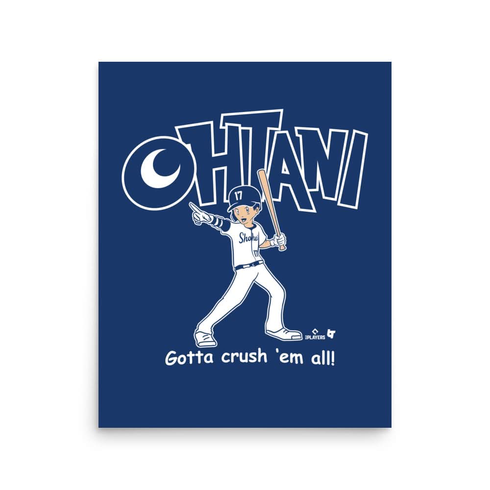 Shohei Ohtani: Gotta Crush 'Em All Art Print 1